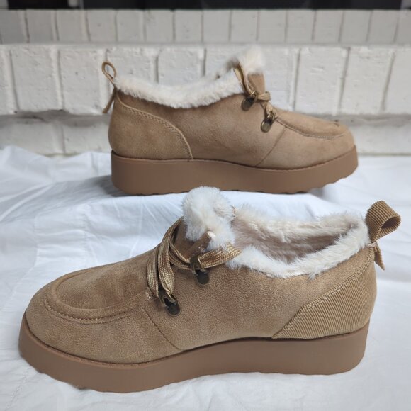 Jelly Pop Booty Faux Suede/Fur, Size 7 - Picture 2 of 8